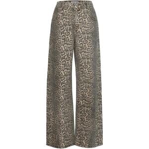 New Size Small High Waisted Leopard Print Jeans